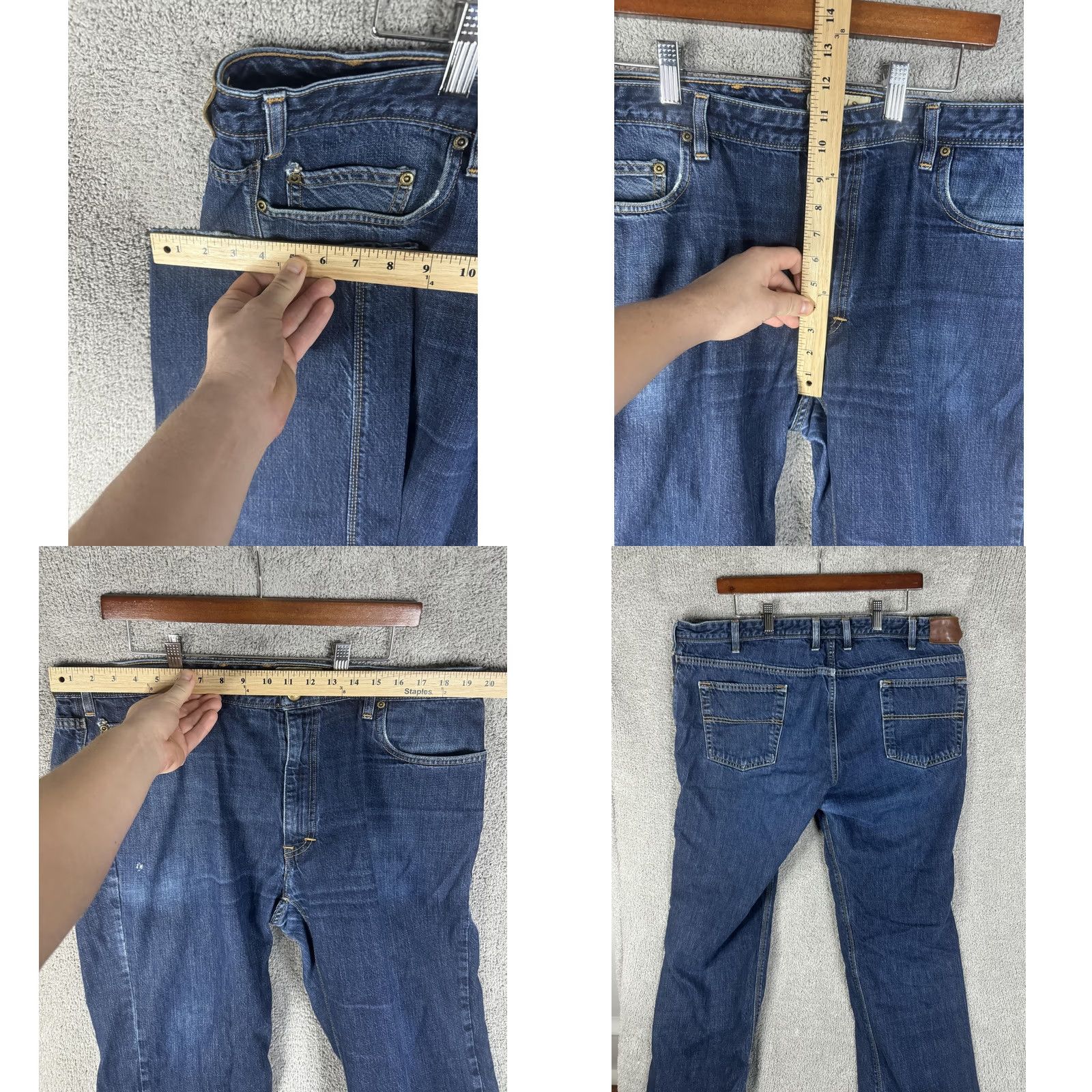 Orvis Orvis Jeans Mens 40x30 Blue American Denim Made In USA 100% Cotton Straight Leg Size US 40 / EU 56 - 8 Thumbnail