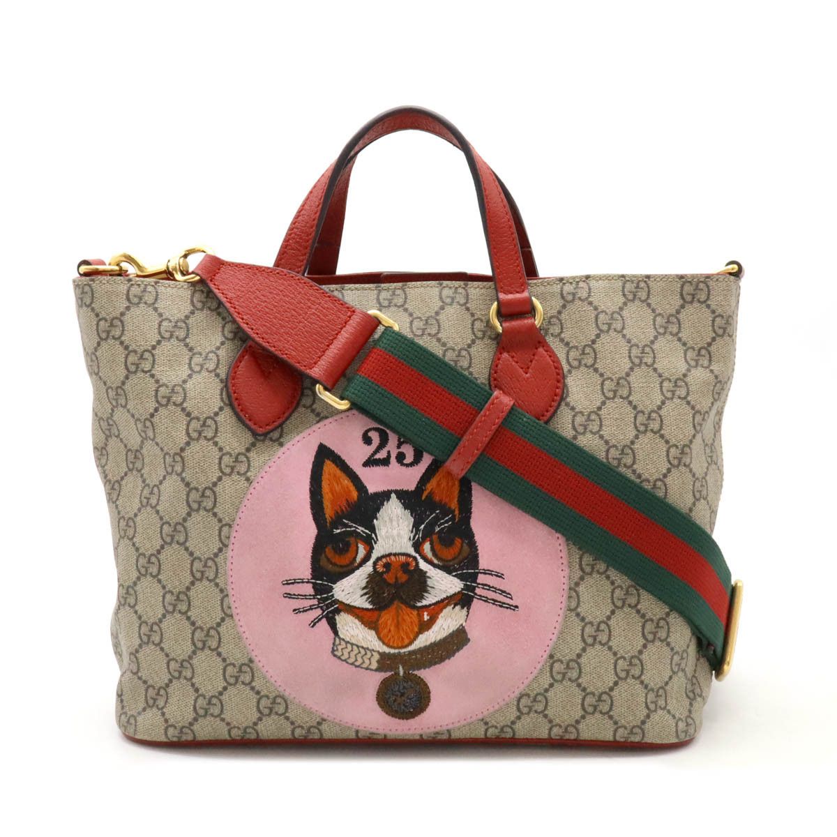 Gucci Gucci GG Supreme Bosco 2Way Tote Bag 473887 Canvas Shoulder Bag 473887 in Beige, Women's