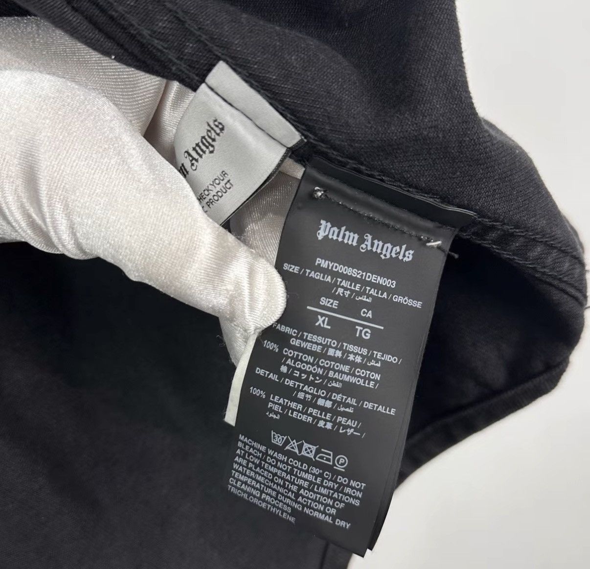 Palm Angels Palm Angels Charcoal Denim Jacket J42 Size US XL / EU 56 / 4 - 5 Thumbnail
