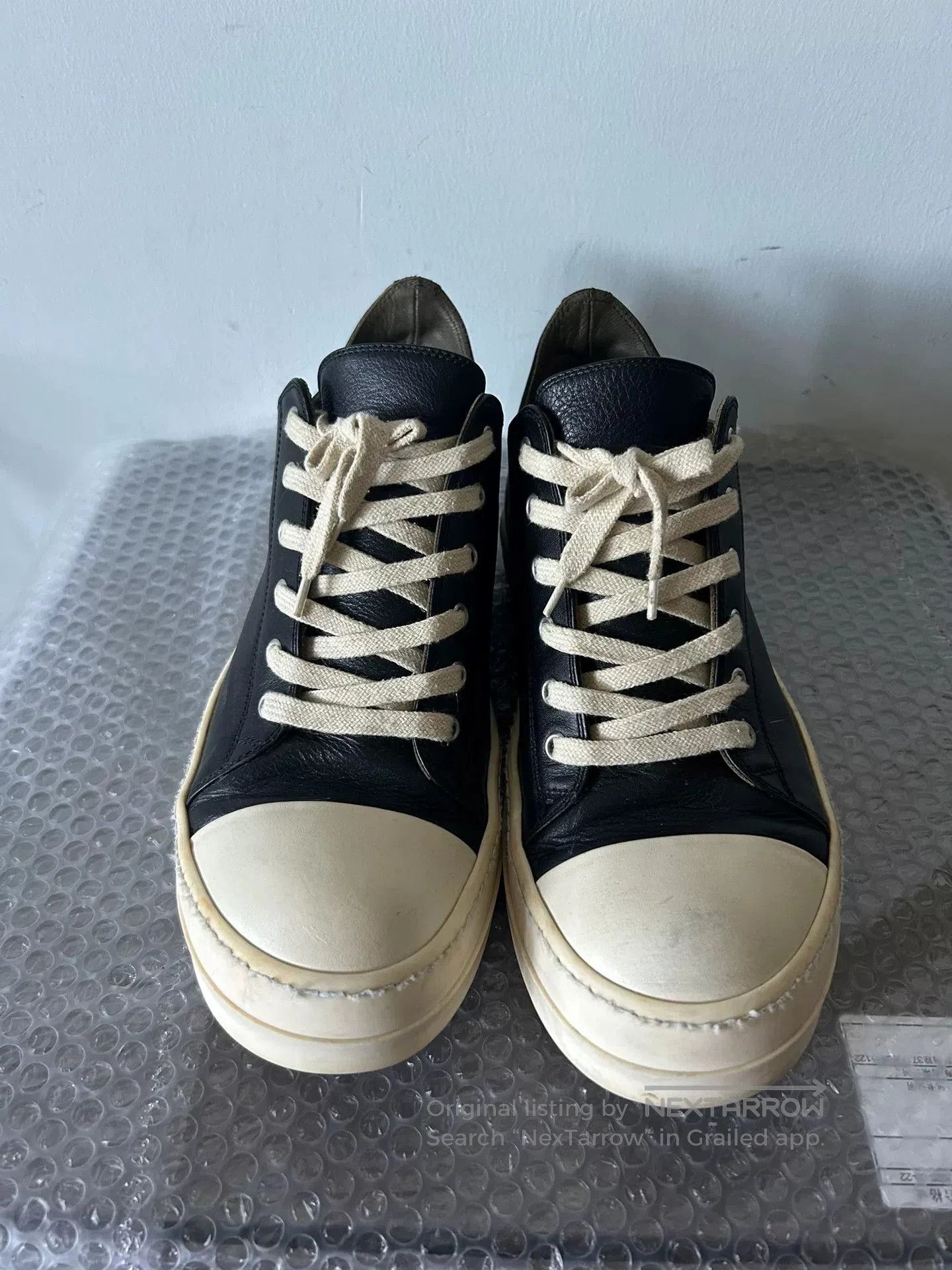 Rick Owens Rick Owens Low-Top Leather Sneakers. Size US 9 / EU 42 - 3 Thumbnail