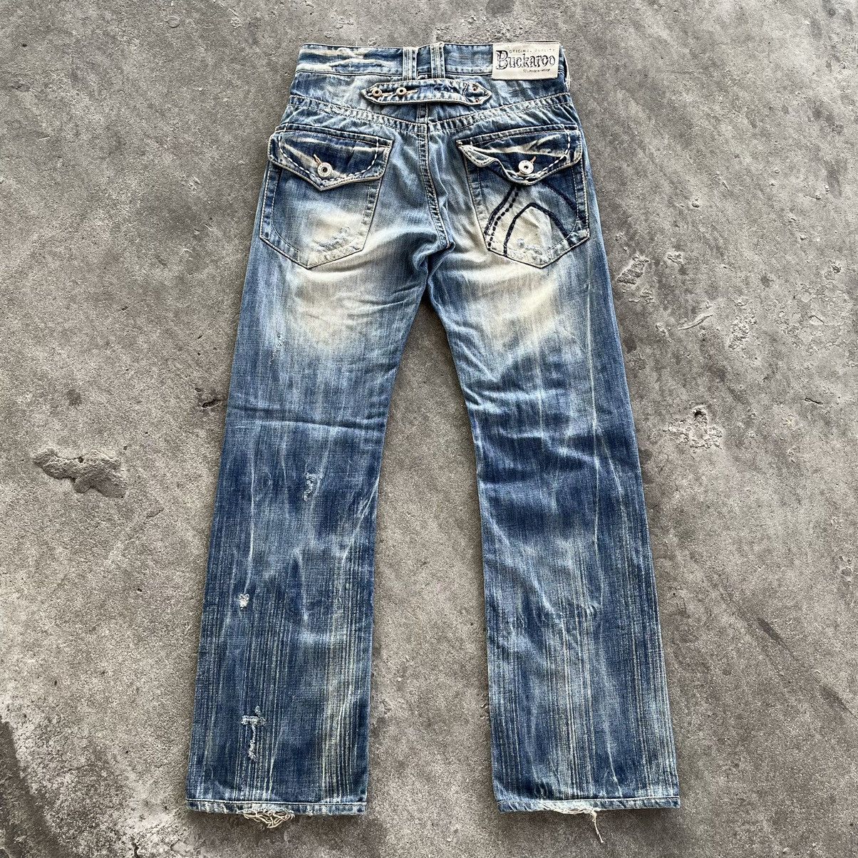 If Six Was Nine × Japanese Brand × Le Grande Bleu (L.G.B.) Buckaroo thrashed jeans ifsixwasnine styled Size US 32 / EU 48 - 2 Thumbnail