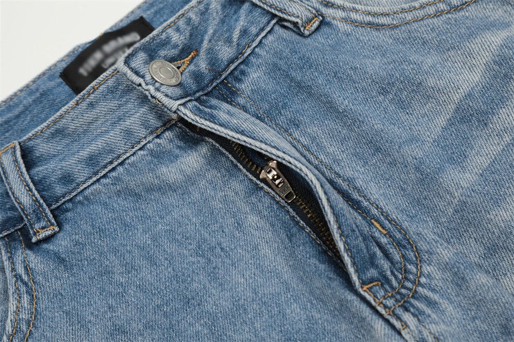 Jean Men's distressed loose-fitting washed gradient jeans Size US 32 / EU 48 - 3 Thumbnail