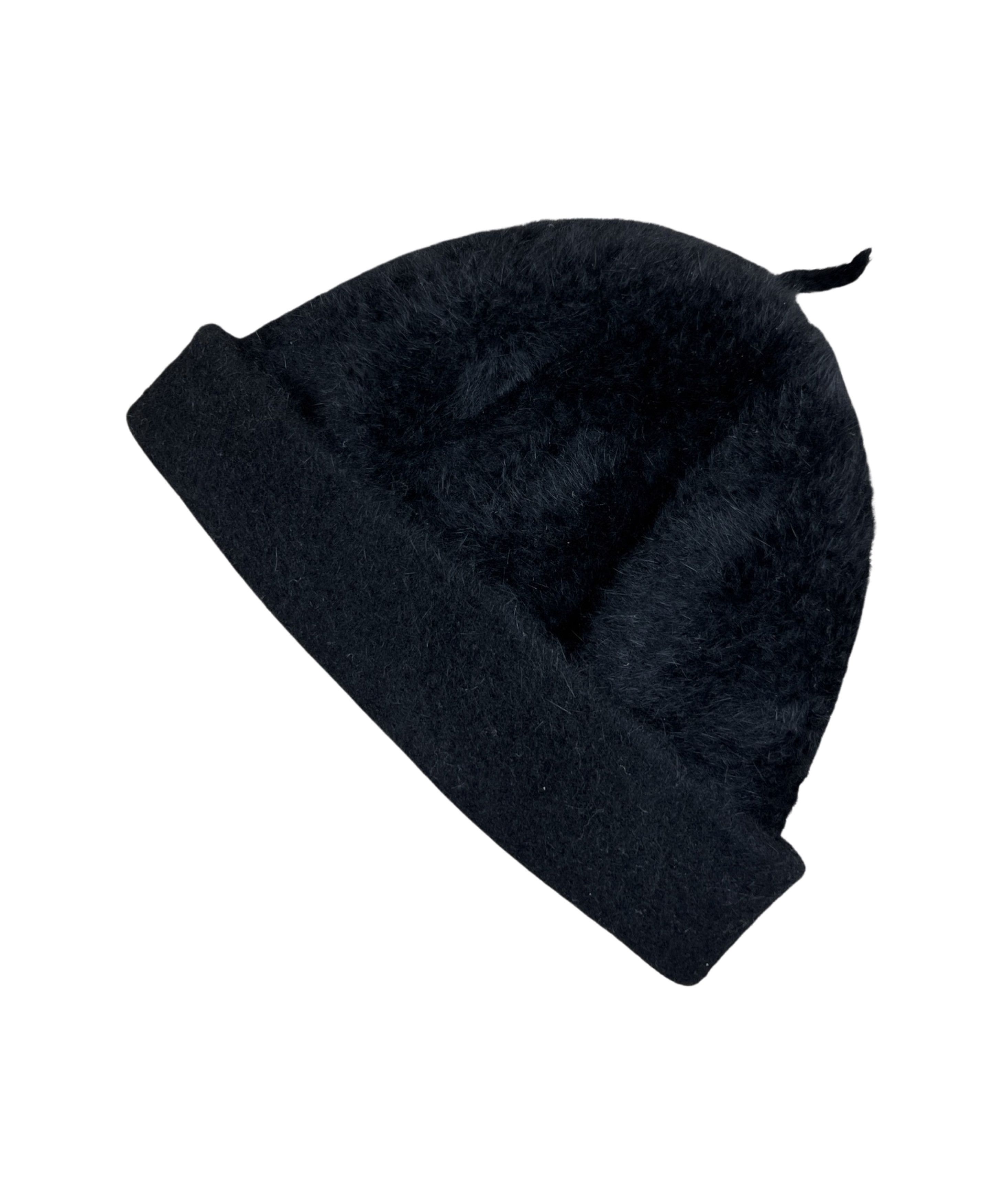 Kangol Vintage Kangol Black Angora Beanie Beanie Hat Mohair Style Size ONE SIZE - 7 Thumbnail