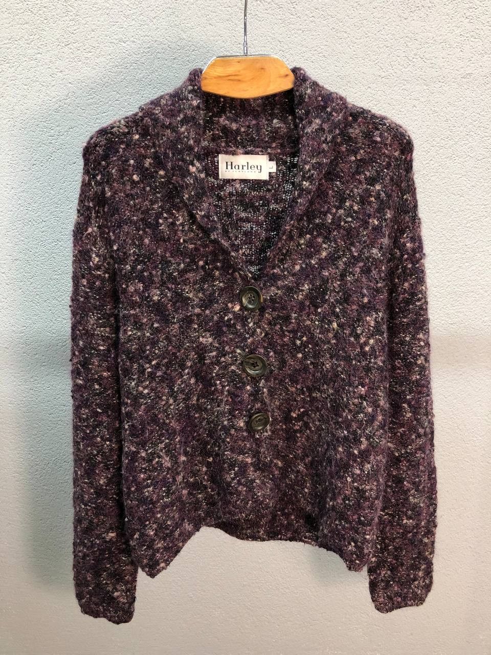 Harley of Scotland Harley of Scotland womens wool cardigan sweater Large Size L / US 10 / IT 46 - 1 Thumbnail