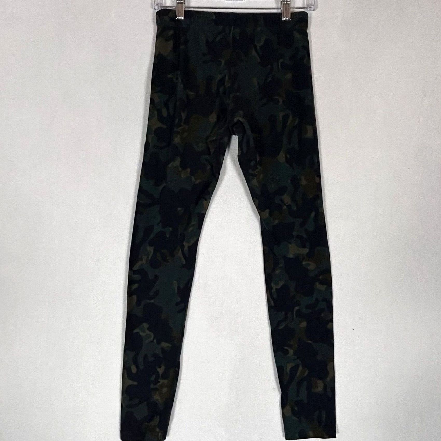 Nike Nike Womens Leggings Gym Running Yoga Just Do It Army Green M Camouflage Elastic Waist Size 32" / US 10 / IT 46 - 3 Thumbnail