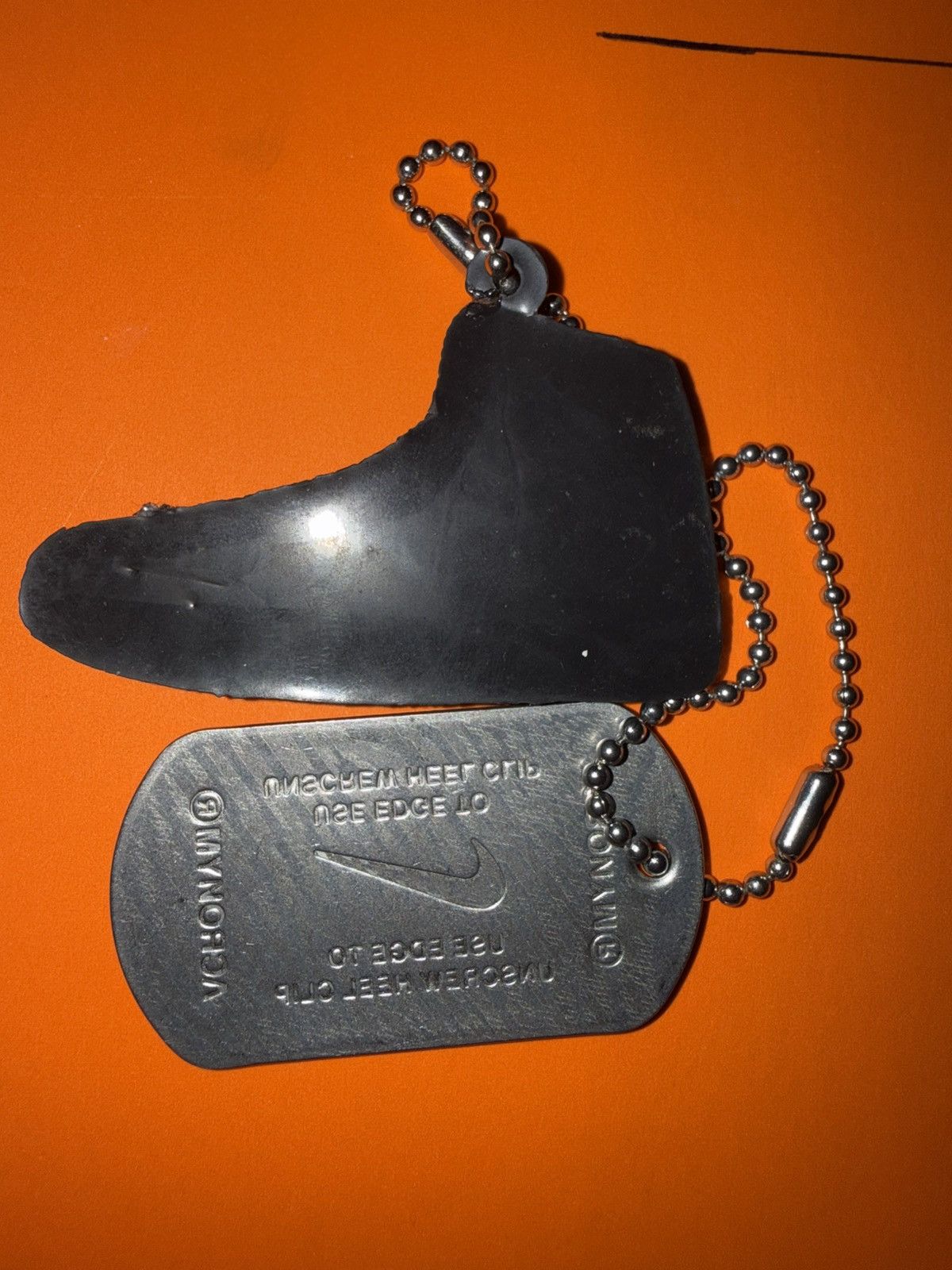Nike Nike shoe jewelry Silver DogTag/Air Jordan 1 Size ONE SIZE - 4 Thumbnail