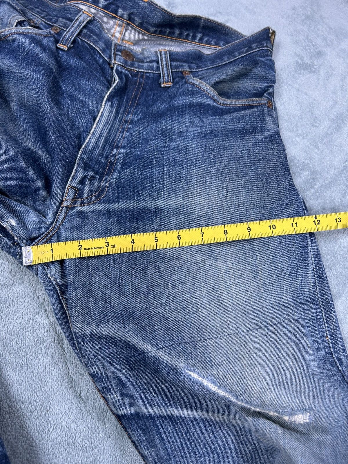 Levi's Vintage Clothing Vintage LVC Levi’s 551zxx Big E Distressed Denim Size US 33 - 17 Thumbnail