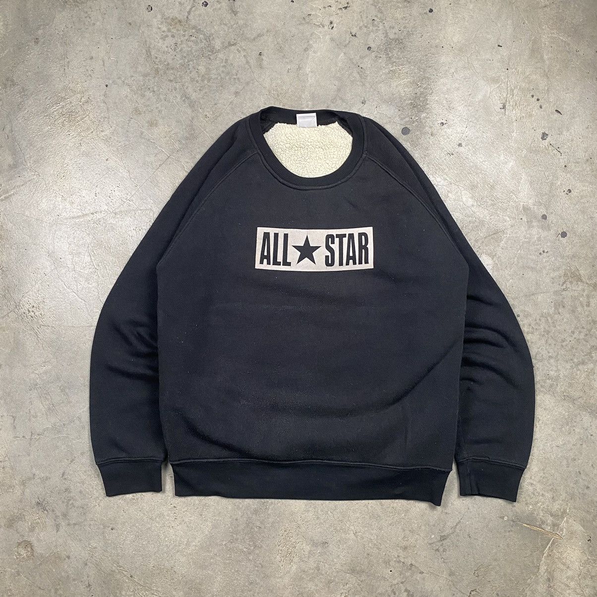 Converse × Vintage y2k Converse Sherpa Crewneck Size US M / EU 48-50 / 2 - 1 Thumbnail