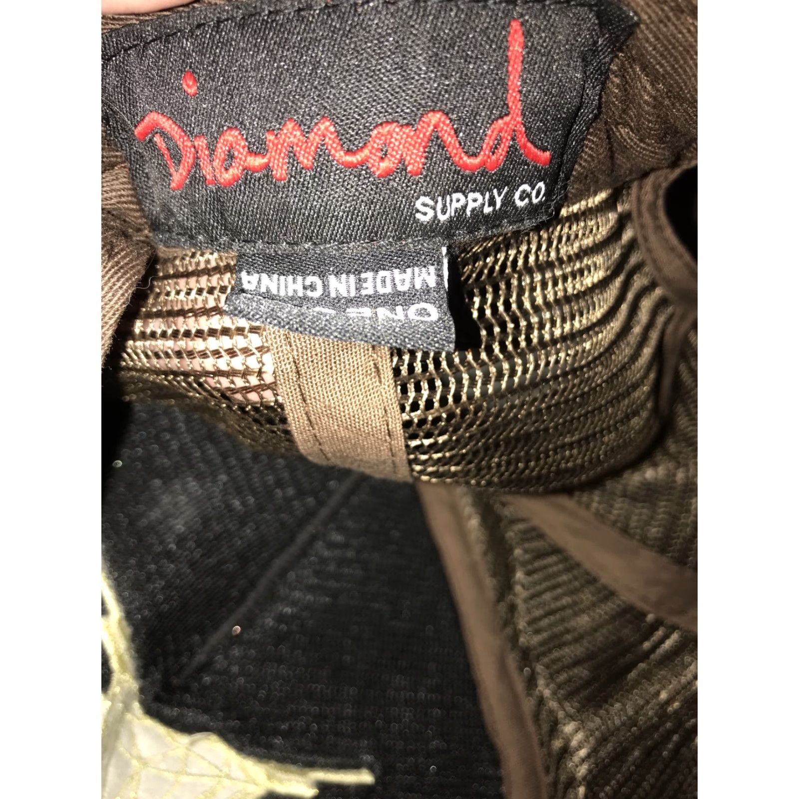 Diamond Supply Co. Diamond Supply Co Game Assn. Guns Trucker Snapback Hat Brown Camo Brown Camo Snapback Men One Size Colorful Hats Mens Size ONE SIZE - 3 Thumbnail