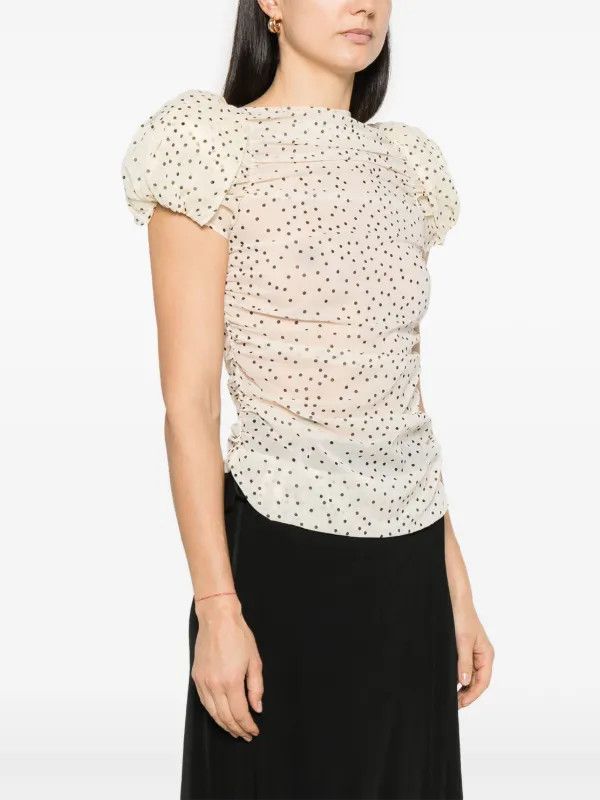 Magda Butrym Magda Butrym Magda Butrum polka dot puff sleve blouse Blouse Size M / US 6-8 / IT 42-44 - 1 Thumbnail