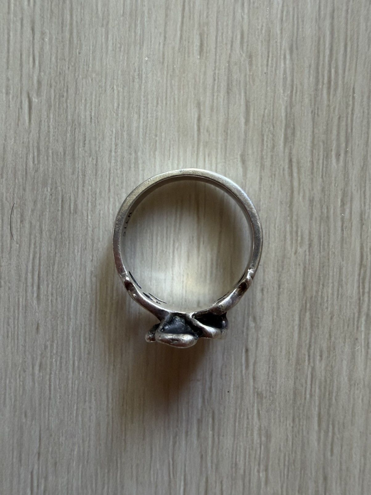 Vintage Vintage Sterling Silver Wildflower Ring Hearts Sz 7 *See Pic Size ONE SIZE - 4 Thumbnail