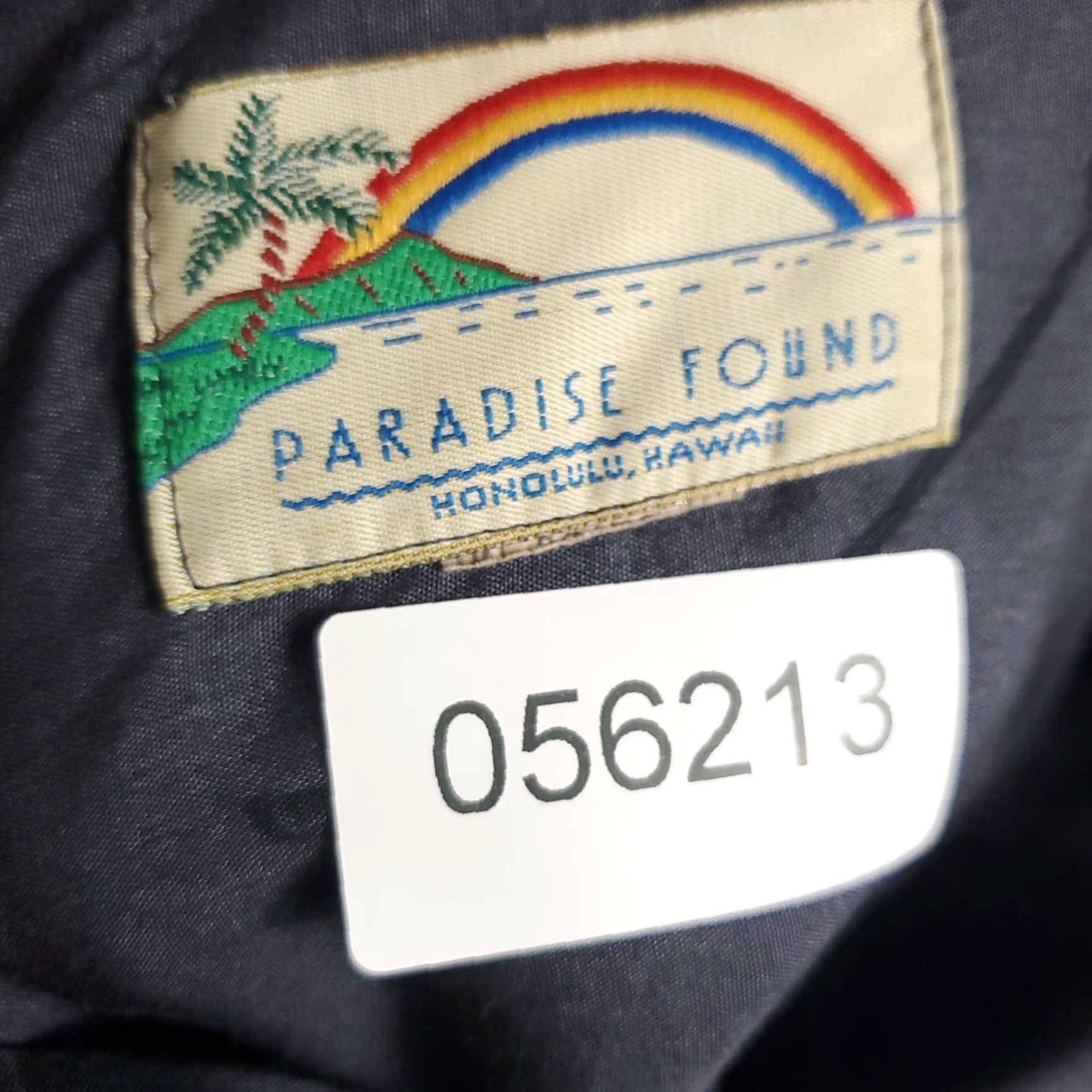 Paradise Found Vintage Paradise Found Hawaiian Shirt Mens Large Gray Palm Tree Floral Casual Beach Aloha Size US L / EU 52-54 / 3 - 7 Thumbnail