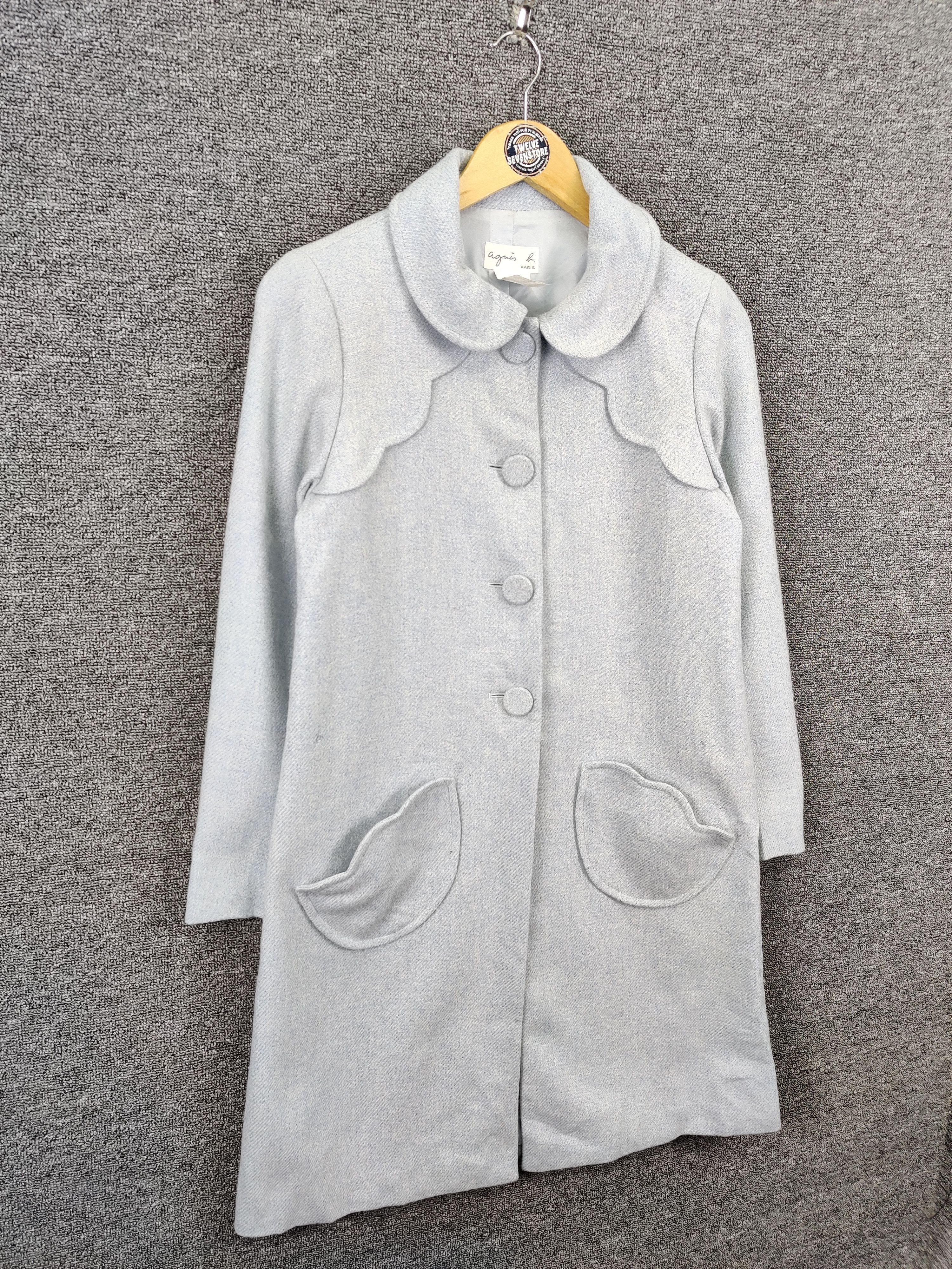 agnes b. Vintage Agnes B Paris Wool Long Coat Size US S / EU 44-46 / 1 - 7 Thumbnail
