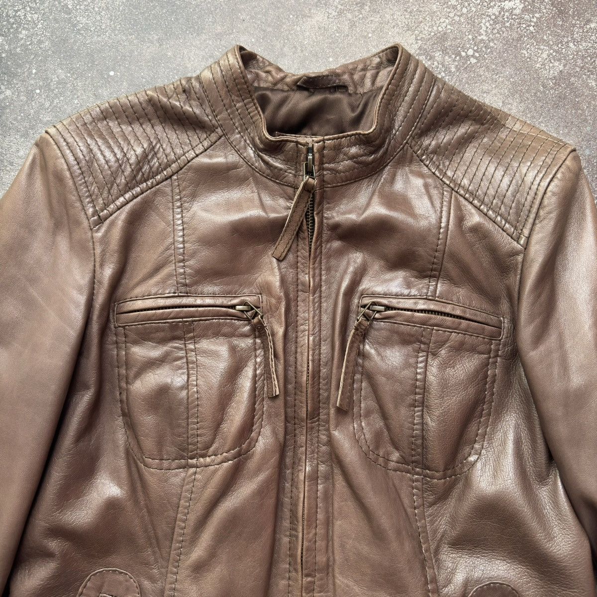 20471120 × If Six Was Nine Vintage Y2K Amazing Leather Moto Biker Jacket Size S / US 4 / IT 40 - 9 Thumbnail