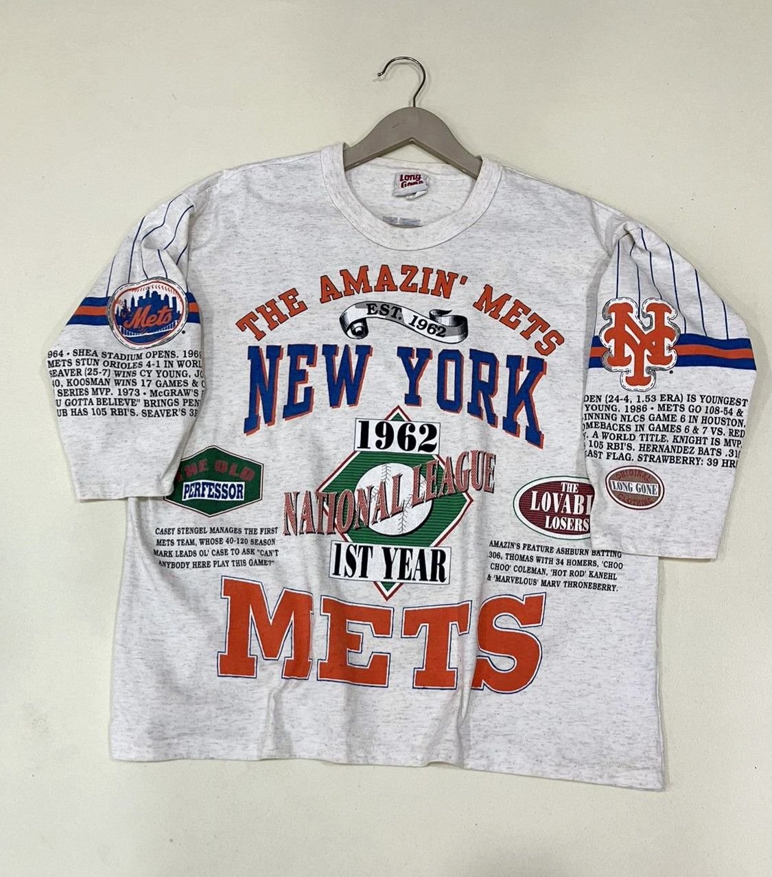 Vintage 90's New York Mets Size US XL / EU 56 / 4 - 1 Thumbnail