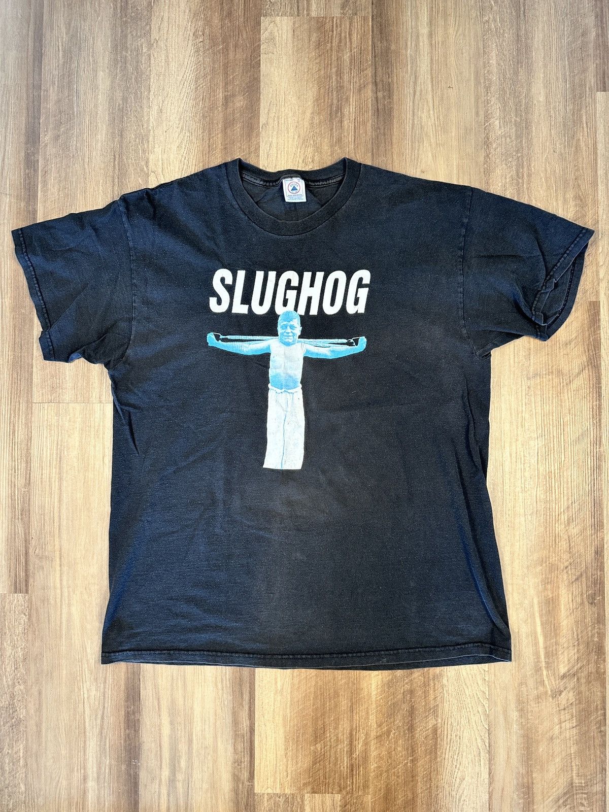 Vintage Vintage Y2K Slughog Band T-Shirt Faded Size XL Size US XL / EU 56 / 4 - 1 Thumbnail