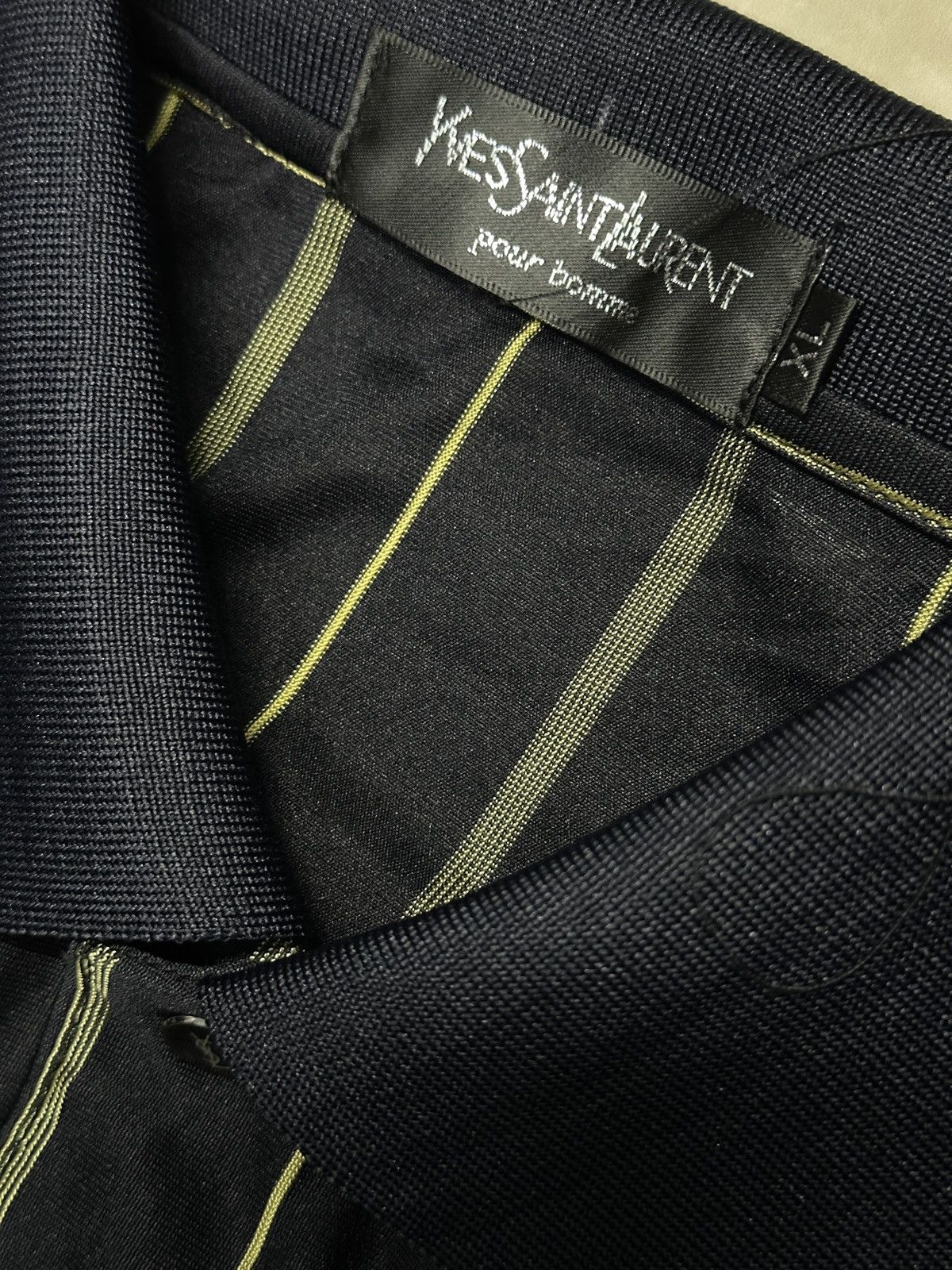 Yves Saint Laurent Stripe Tee Pocket YSL Pour Homme 💥❗️ Size US XL / EU 56 / 4 - 6 Thumbnail