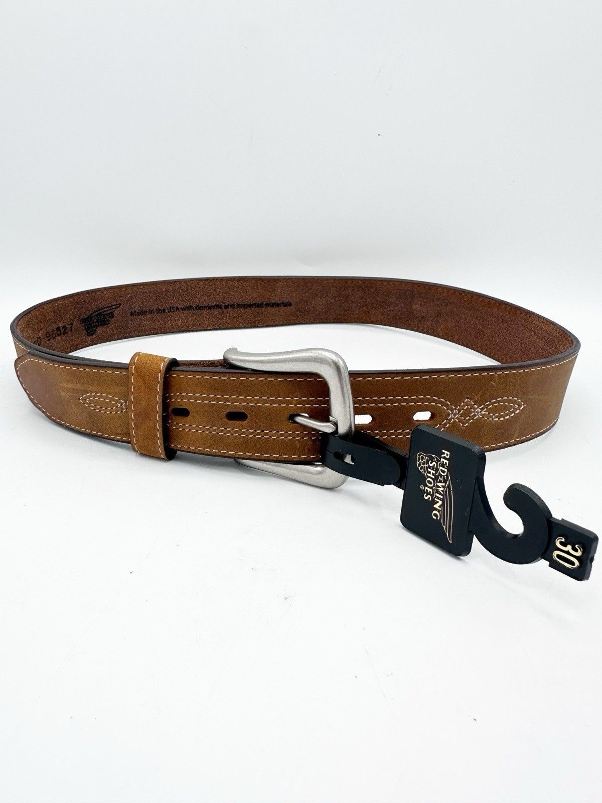 Red Wing Red Wing Shoes Western Leather Belt 1.5" Leather Size 30 Size 30 - 7 Thumbnail