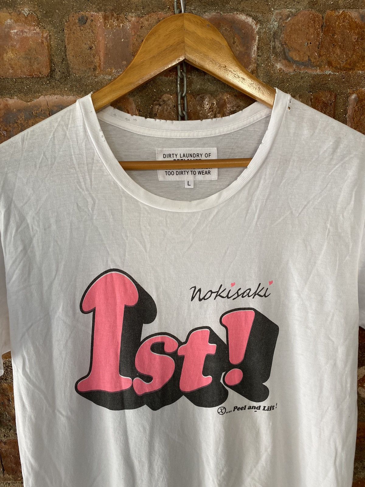 PEEL&LIFT Peel & Lift 1st DICK logo distressed tee Size US M / EU 48-50 / 2 - 3 Thumbnail
