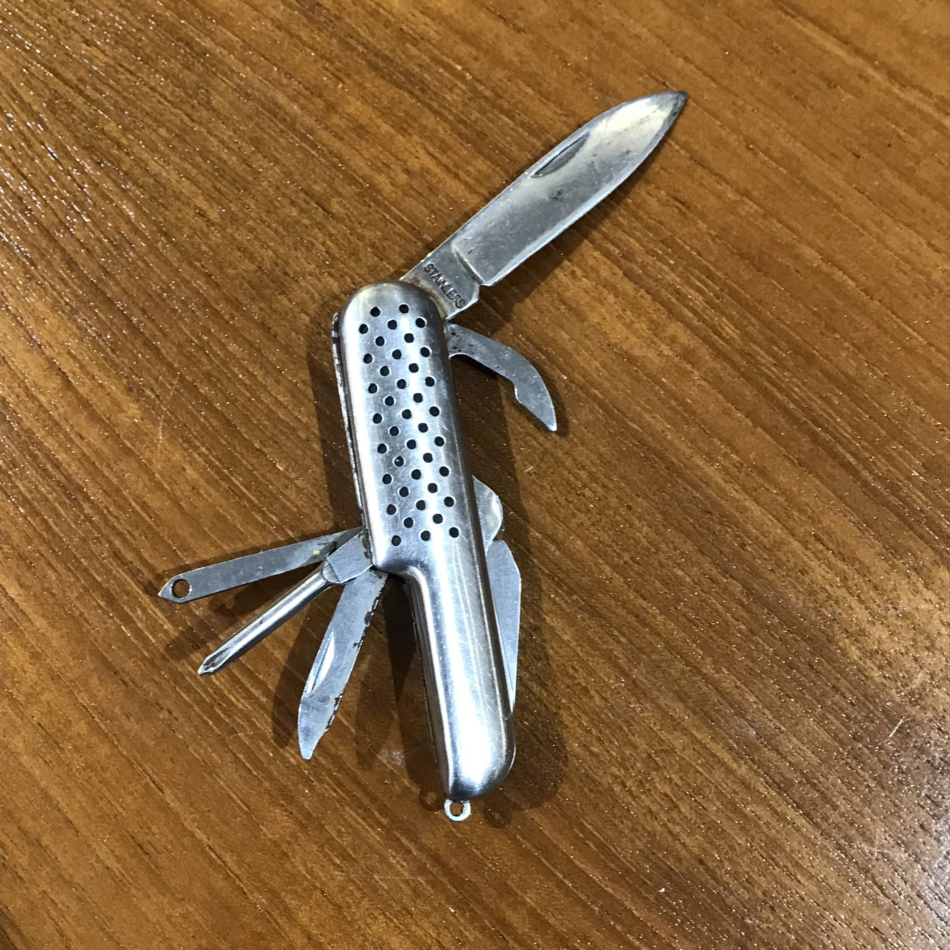 Vintage Vintage european Knife look like Medium Pocket Knife Silver Size ONE SIZE - 1 Thumbnail