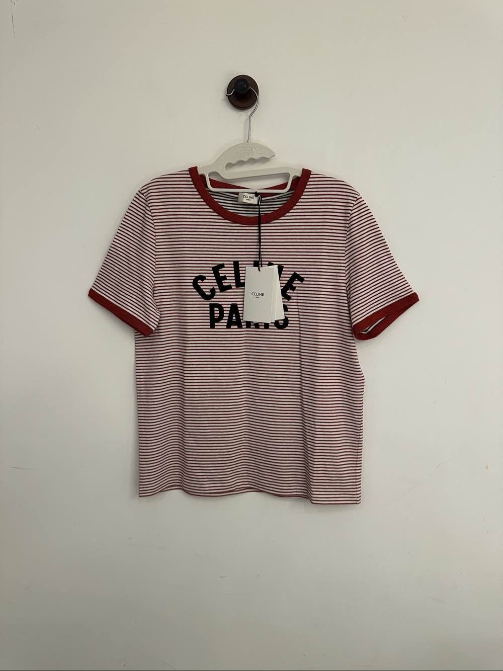 Celine Celine SS22 Striped Logo T-Shirt Size M Size M / US 6-8 / IT 42-44 - 1 Thumbnail