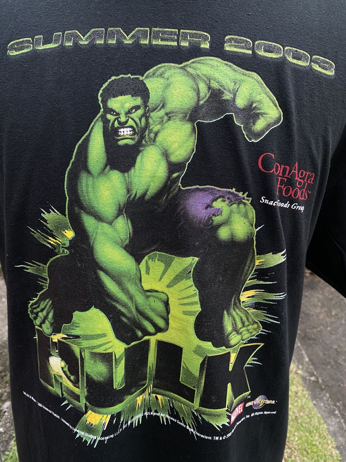 Marvel Comics Last Drop!! Vintage Hulk Movie 2003 Rare Tshirt Size US XL / EU 56 / 4 - 5 Thumbnail