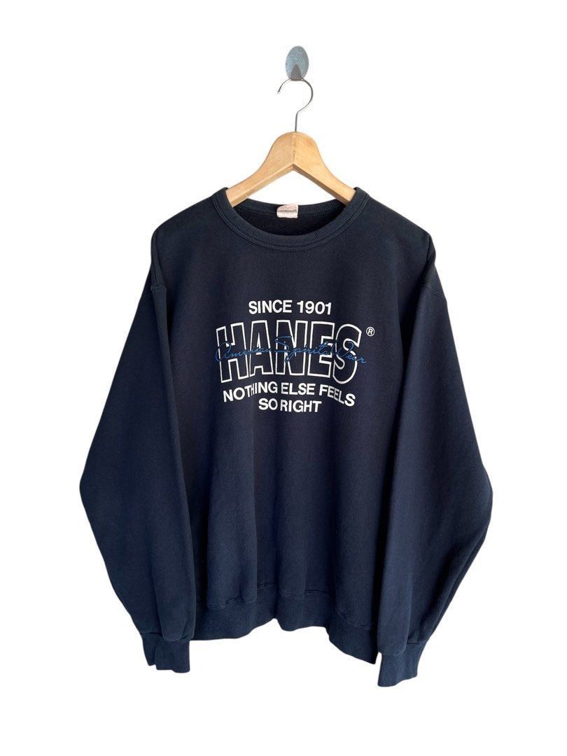 Hanes Vintage Hanes Spell Out Sweatshirt Size US M / EU 48-50 / 2 - 1 Thumbnail