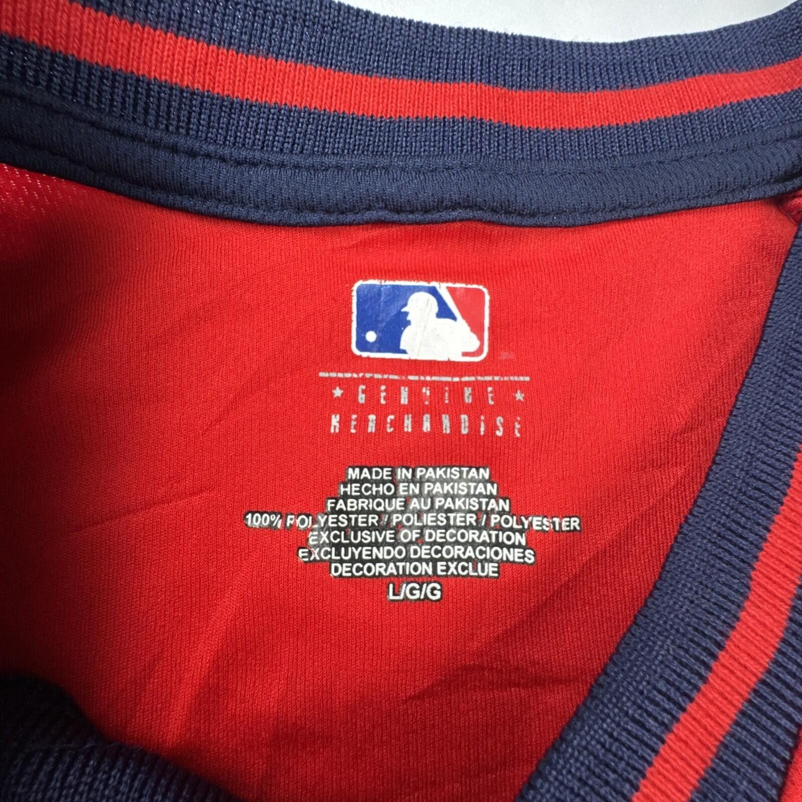 Other MLB St. Louis Cardinals Jersey Shirt Red Bird on Bat Large Size US L / EU 52-54 / 3 - 5 Thumbnail