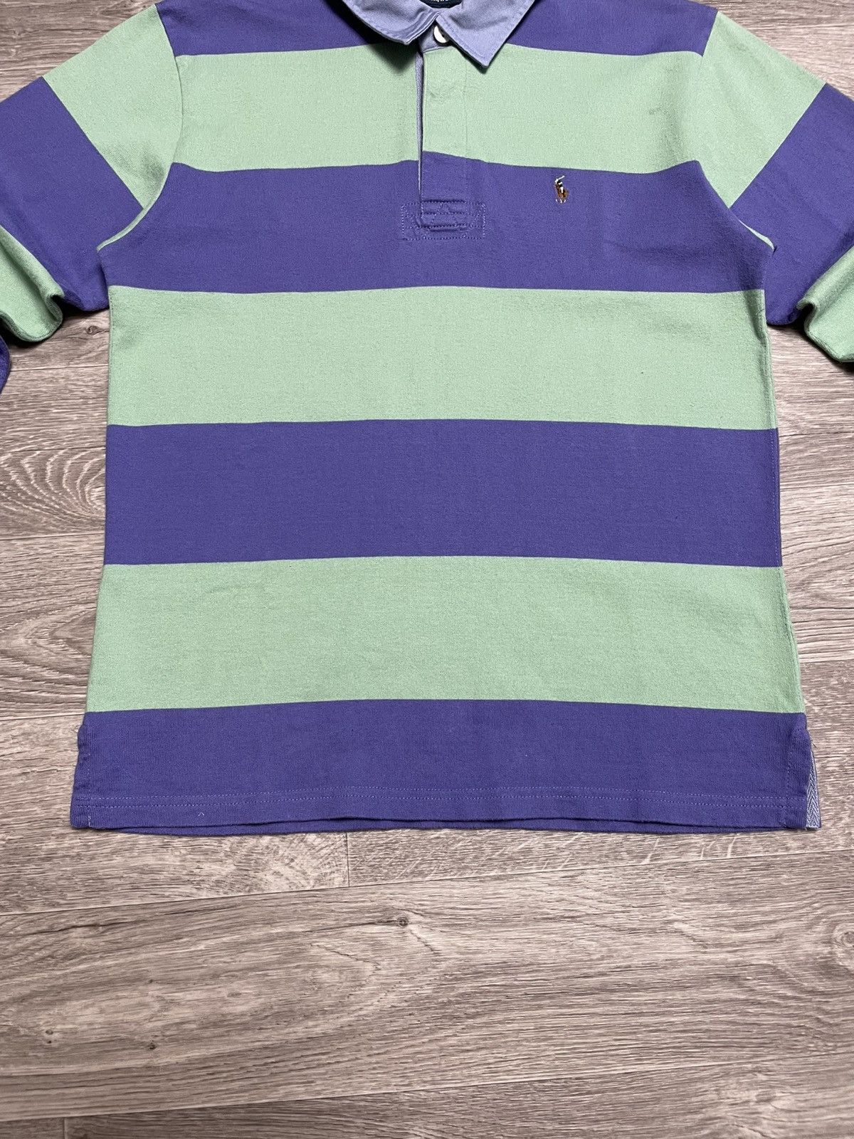 Rugby Ralph Lauren Vintage Polo Ralph Lauren Striped Rugby Polo Long Sleeve Y2K Size US S / EU 44-46 / 1 - 3 Thumbnail
