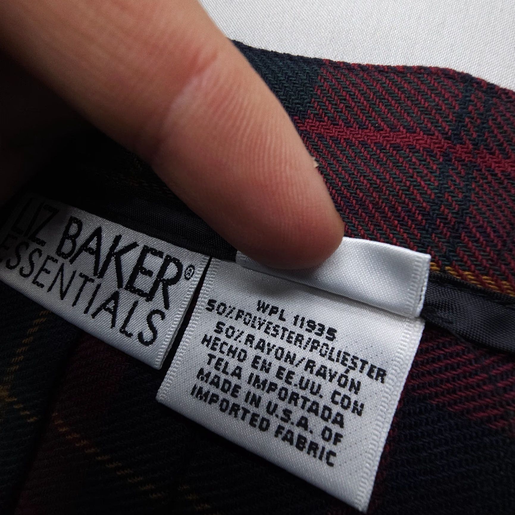 Vintage Vtg Liz Baker Pleated A Line Skirt Size 6P Plaid Academia Costume Preppy USA Size 28" / US 6 / IT 42 - 4 Thumbnail