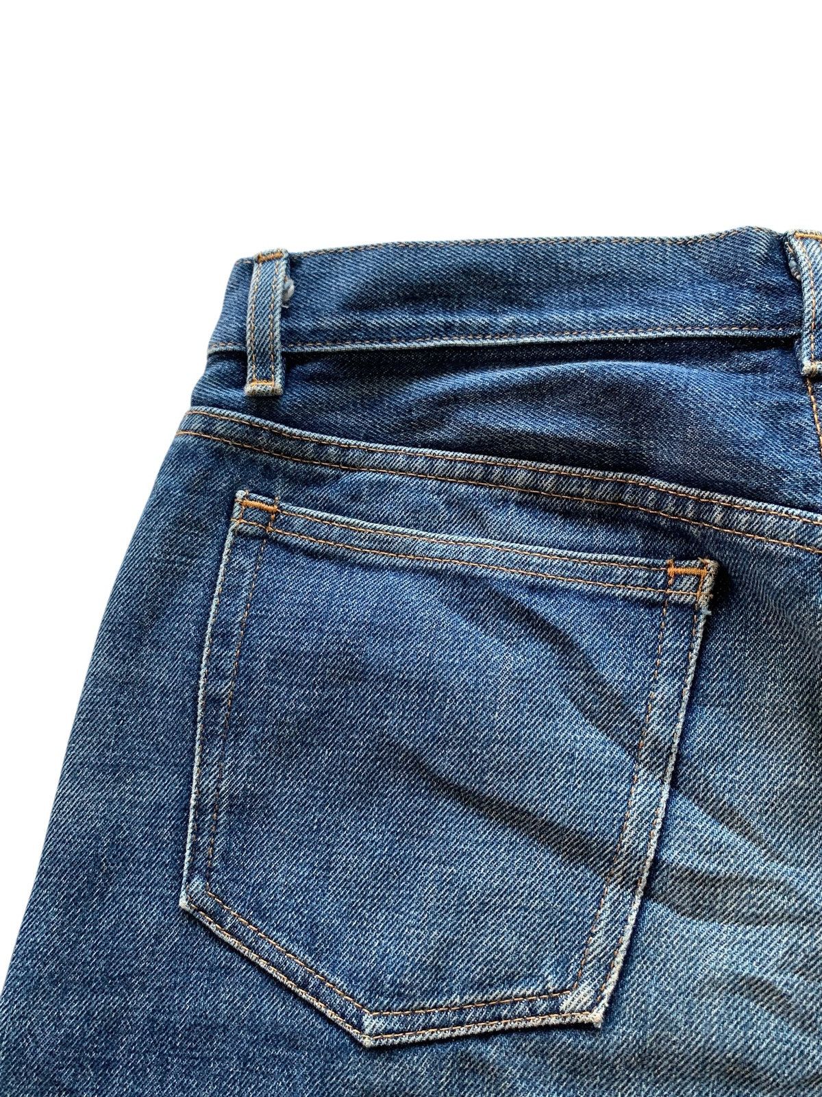 A.P.C. A.P.C SELVEDGE FADED & RUSTY JAPANESE DISTRESSED DENIM Size US 29 - 15 Thumbnail