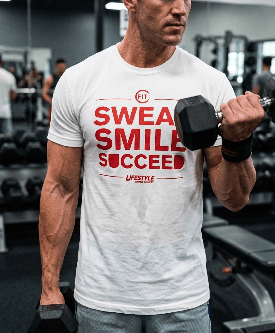 Fruit Of The Loom Vintage Lifestyle Family Fitness Gym Shirt - Graphic T-Shirt Size US M / EU 48-50 / 2 - 1 Thumbnail