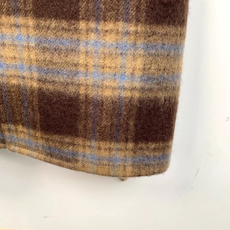 Gucci Gucci Color-blocked plaid wool lapel single-breasted belt c Size US M / EU 48-50 / 2 - 5 Thumbnail