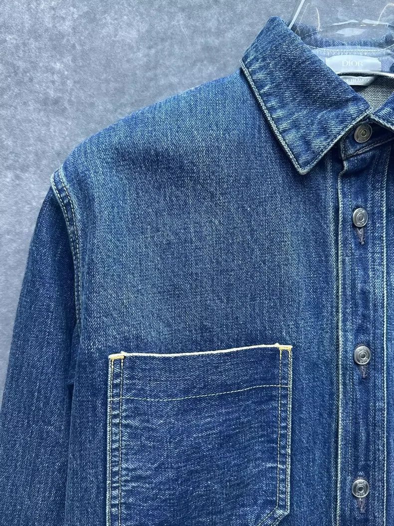 Dior Dior Dior Logo Long Sleeve Denim Shirt for Men-2507 Size US M / EU 48-50 / 2 - 6 Thumbnail