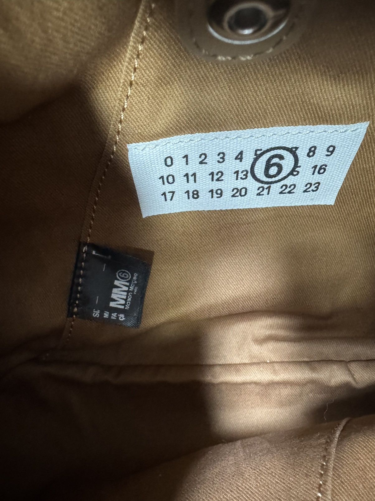 Maison Margiela NWT Japanese Grained Leather Tote Bag - Brown, OS Size ONE SIZE - 5 Thumbnail