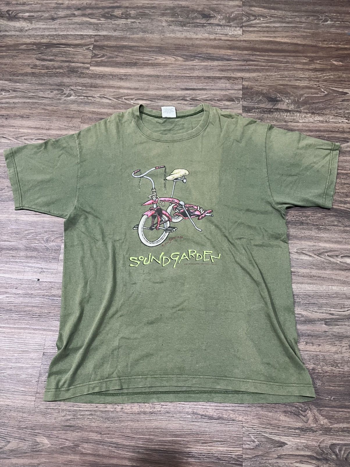 Band Tees Kickstand Pushead Soundgarden ©️1994 Vintage 90s Tees Size US XL / EU 56 / 4 - 1 Thumbnail