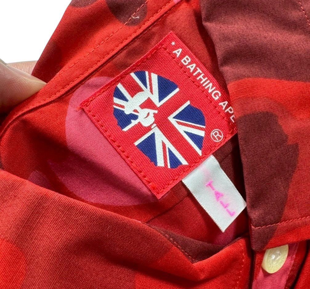 Bape BAPE APE RED CAMO shirts Size ONE SIZE - 2 Thumbnail
