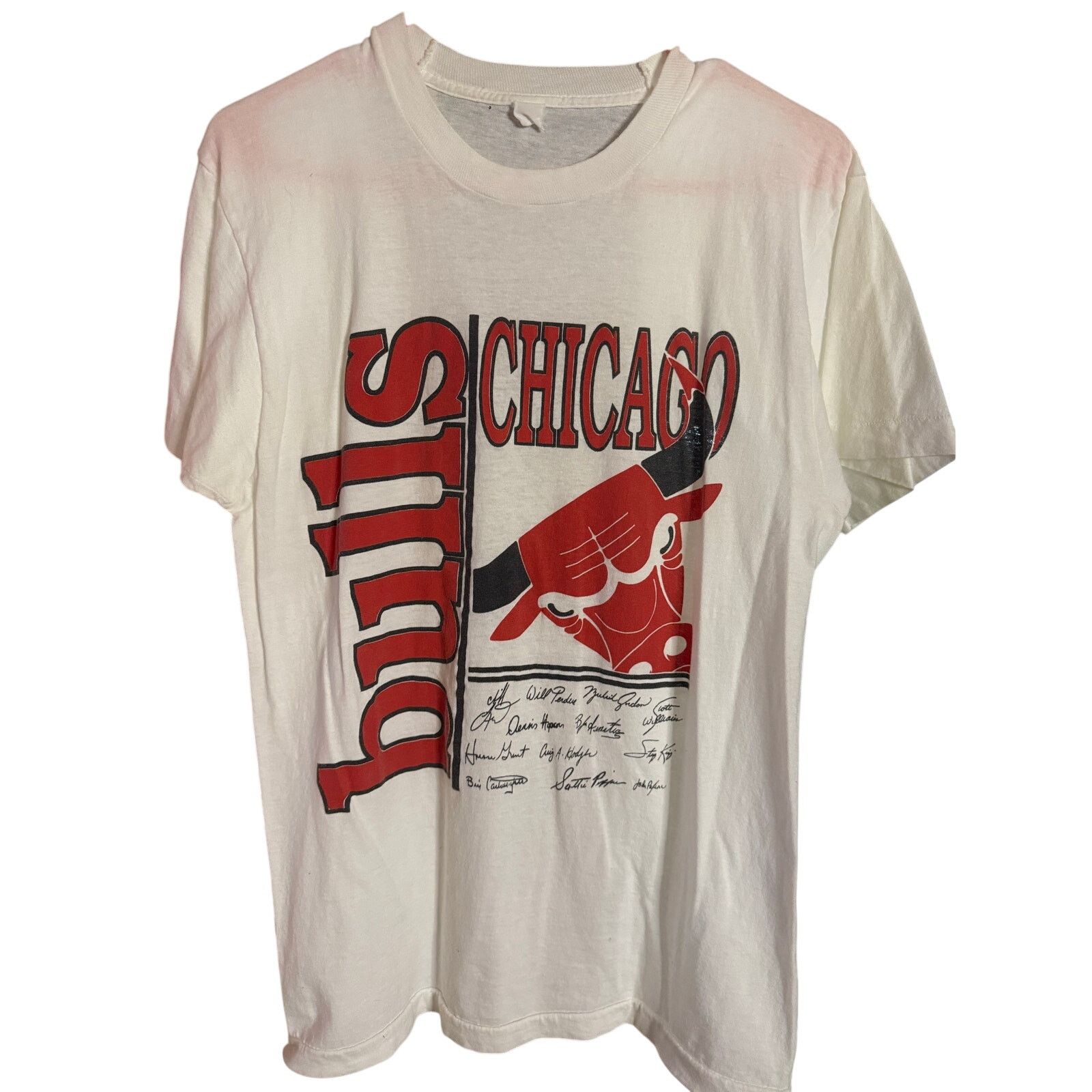 Vintage Chicago Bulls Signed Tee