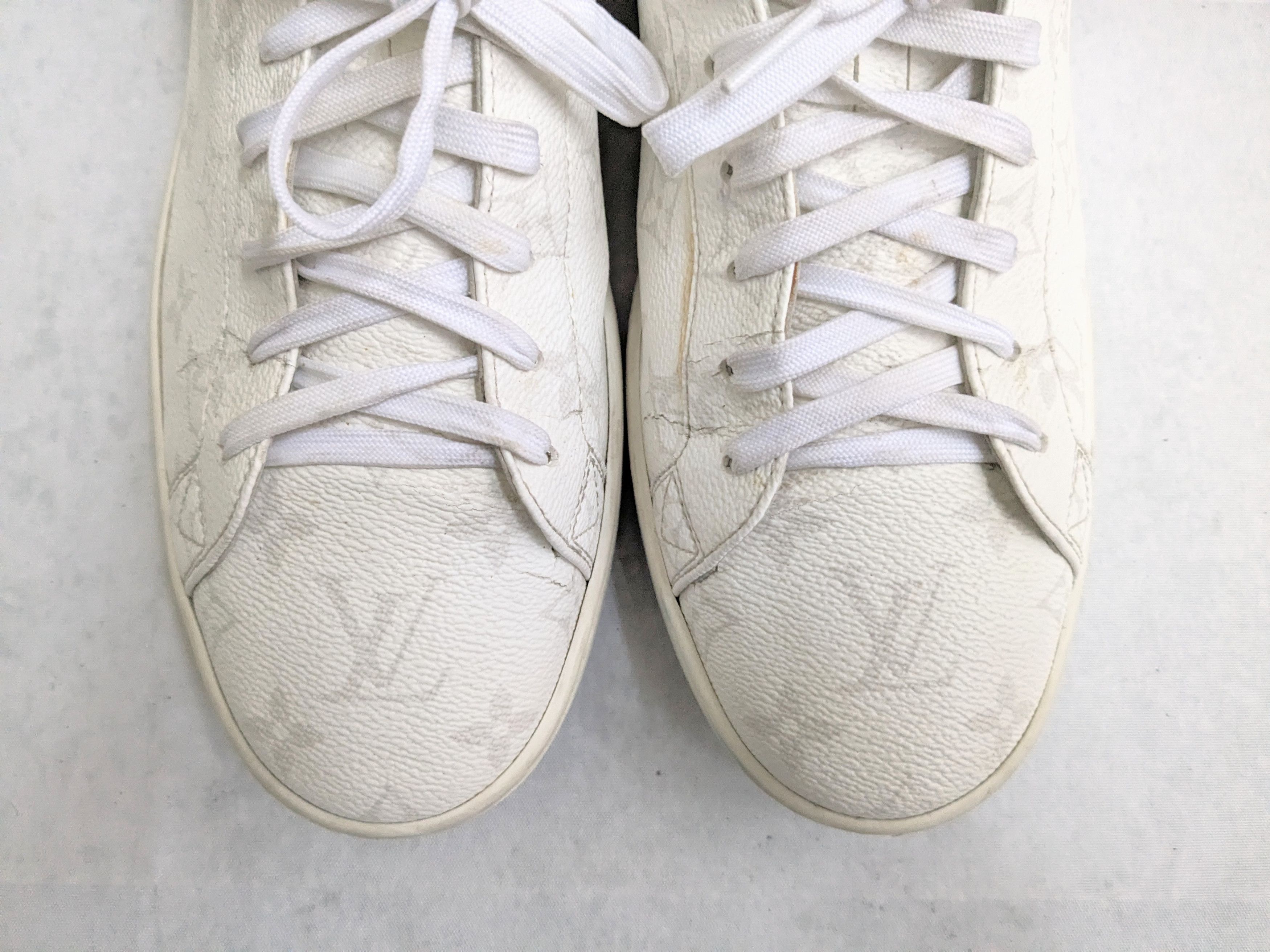 Louis Vuitton Louis Vuitton Sneakers White 11 Monogram Logo High Tops Size US 11 / EU 44 - 4 Thumbnail