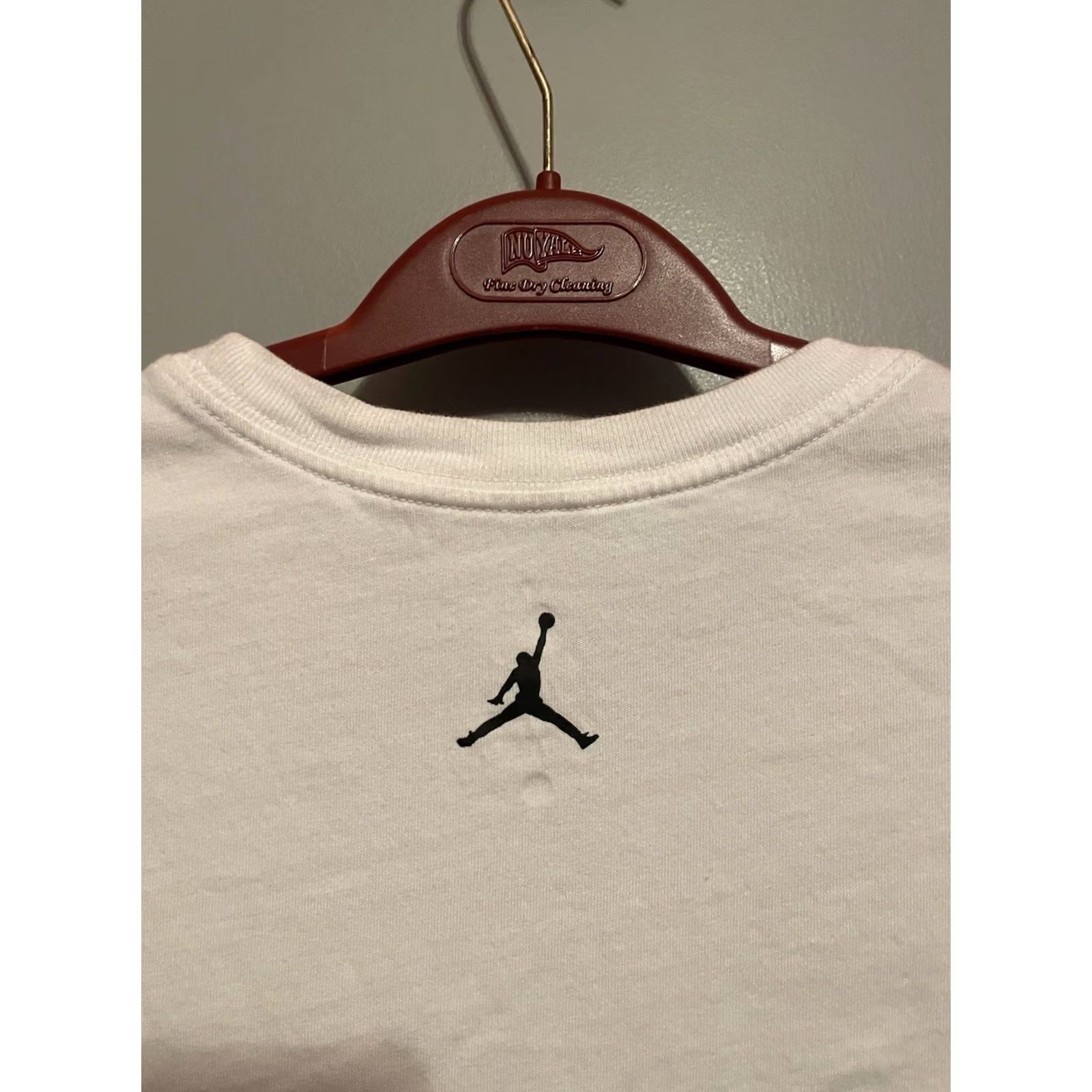 Nike Nike Jordan Jumpman Dri-Fit T-Shirt Men XL White Short Sleeve Cotton Activewear Size US XL / EU 56 / 4 - 6 Thumbnail