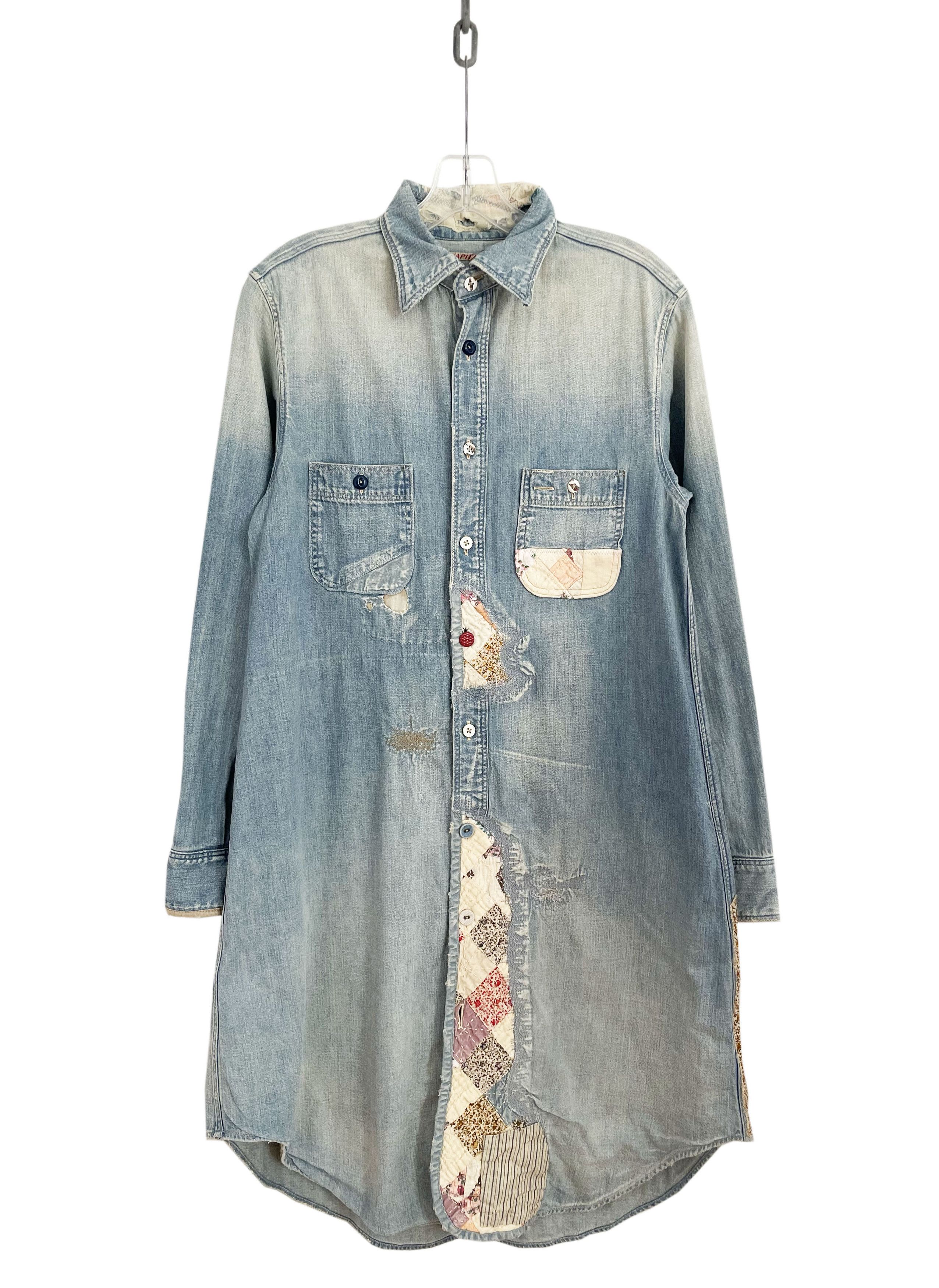 Kapital Kountry Patchwork Denim Dress Size S / US 4 / IT 40 - 1 Thumbnail