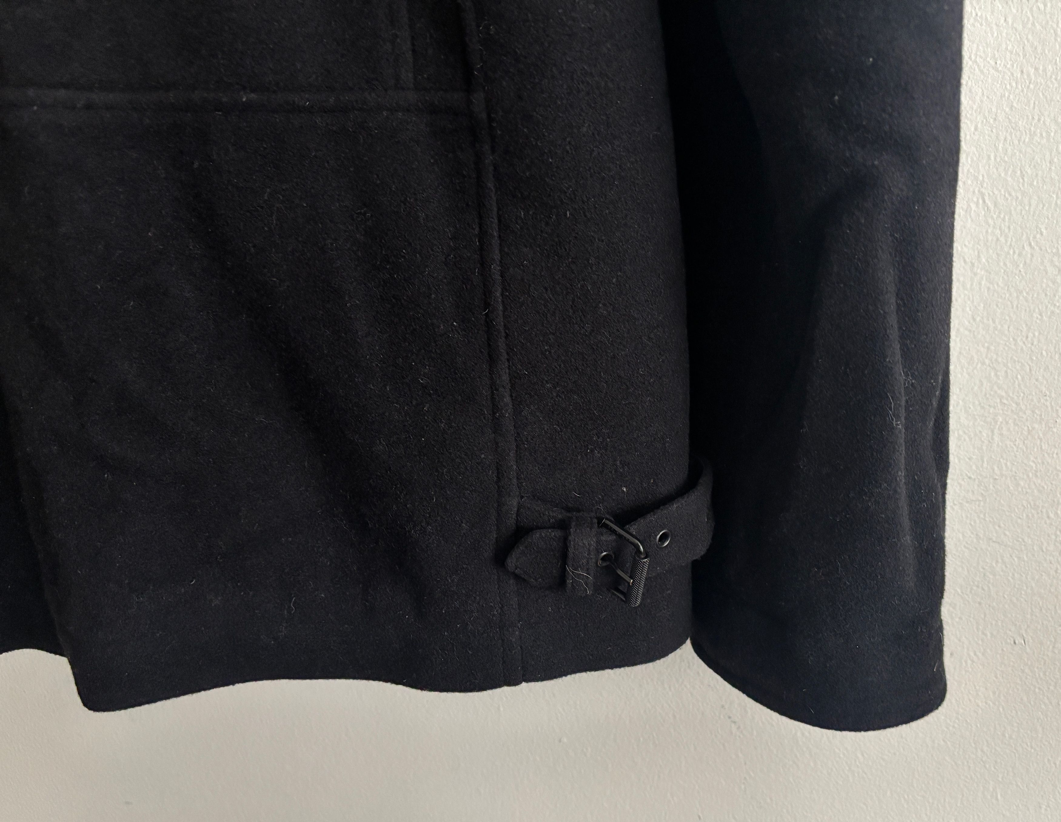 Belstaff Black Wool Trail Jacket / Pea Coat Shearling Collar Size US M / EU 48-50 / 2 - 22 Thumbnail