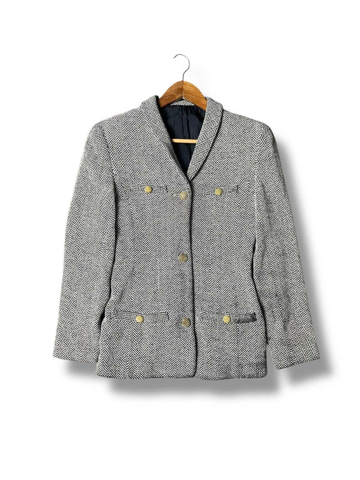 Japanese Brand × Vintage Barusaya Brand Wool Textured Blazer (5) Size US XXS / EU 40 - 1 Thumbnail