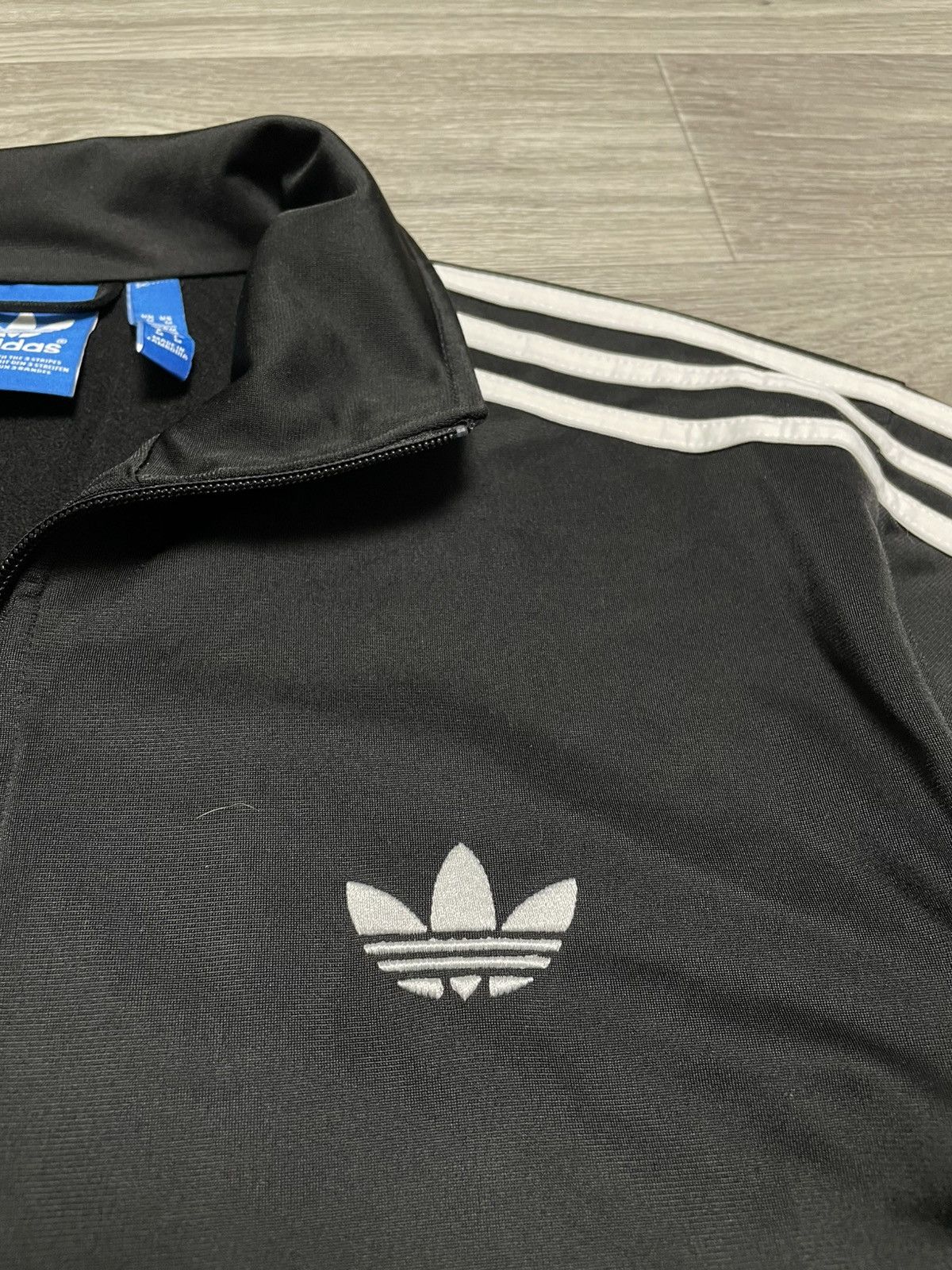 Adidas Adidas Fire Bird 3-Stripe Black Track Jacket Y2K Size US M / EU 48-50 / 2 - 8 Thumbnail