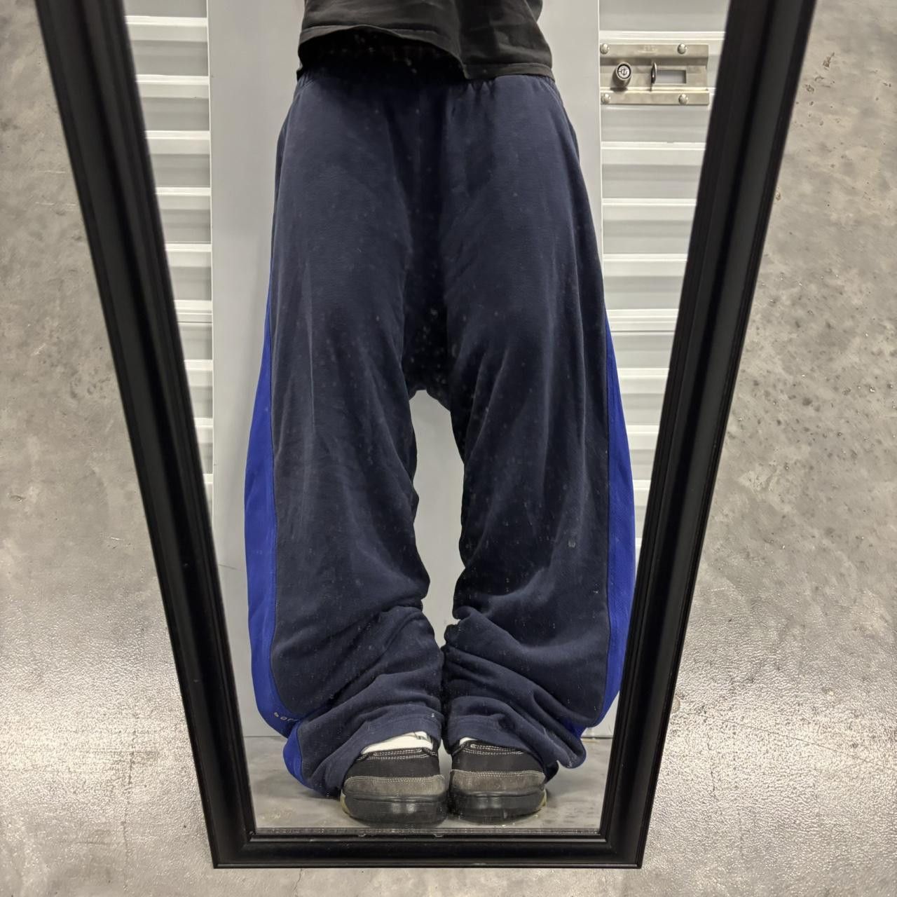 Polo Ralph Lauren Crazy Vintage Y2K/2000s Baggy Navy Blue Striped Polo Sport Ralph Lauren Streetwear Sweatpants! Size US 36 / EU 52 - 2 Thumbnail