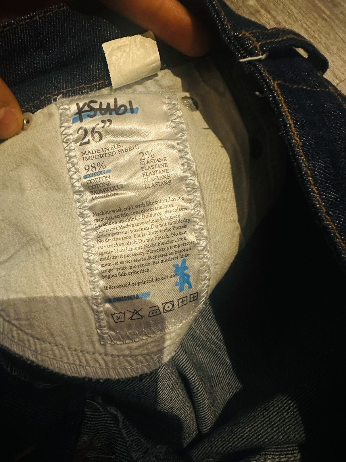Ksubi Ksubi Raw Denim Skinny Jeans Size 26" / US 2 / IT 38 - 6 Thumbnail