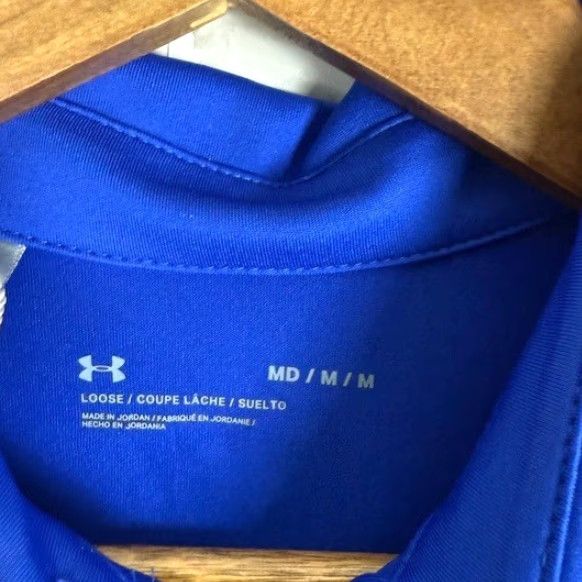 Under Armour Under Armour Polo Shirt Mens Medium Blue Size US M / EU 48-50 / 2 - 4 Thumbnail