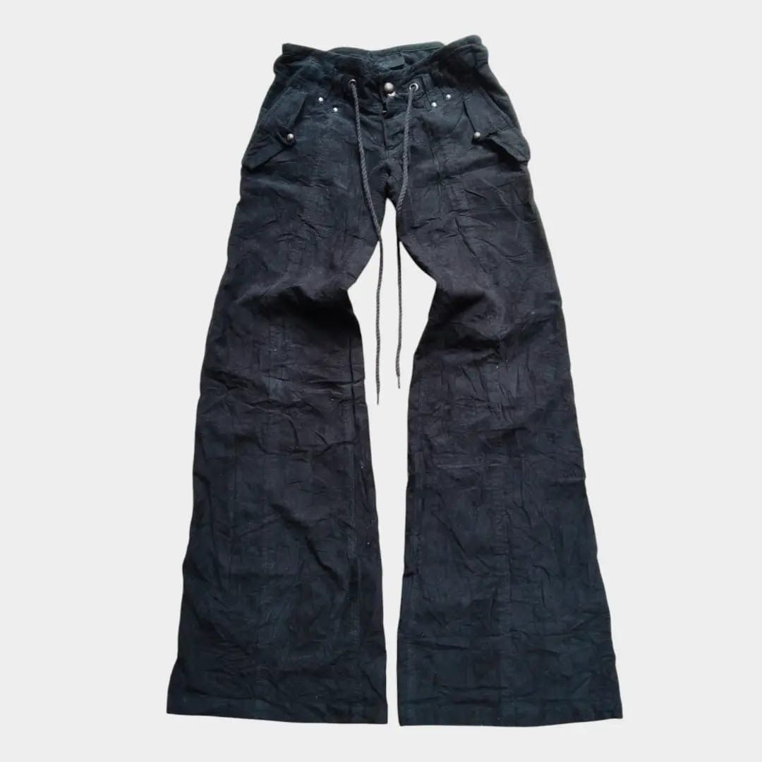 Le Grande Bleu (L.G.B.) Jet label velvet drawstring flare pant Size US 29 - 1 Thumbnail