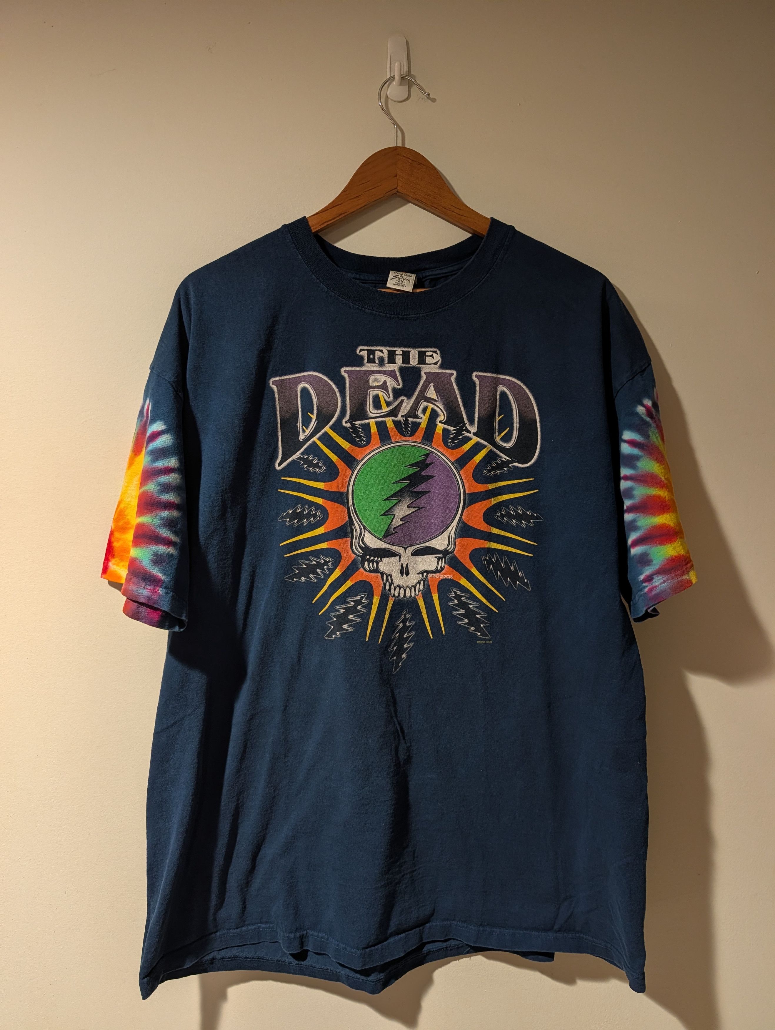 Grateful Dead VTG Grateful Dead T-Shirt Sundog Steal Your Face Liquid Blue Size US XXL / EU 58 / 5 - 1 Thumbnail