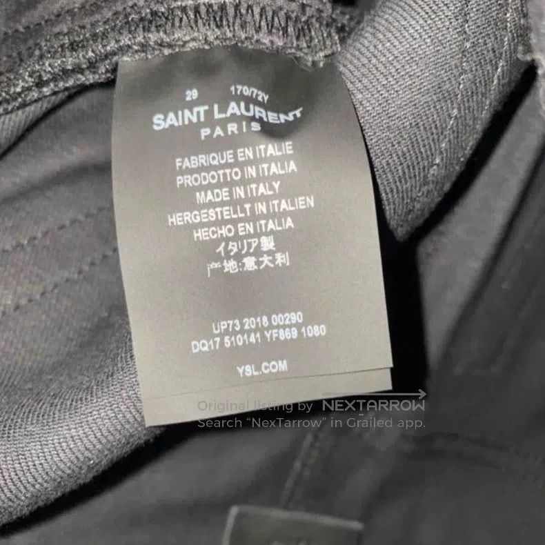 Saint Laurent Paris Saint Laurent Paris Classic wash basic denim pants size 29 Size US 29 - 5 Thumbnail